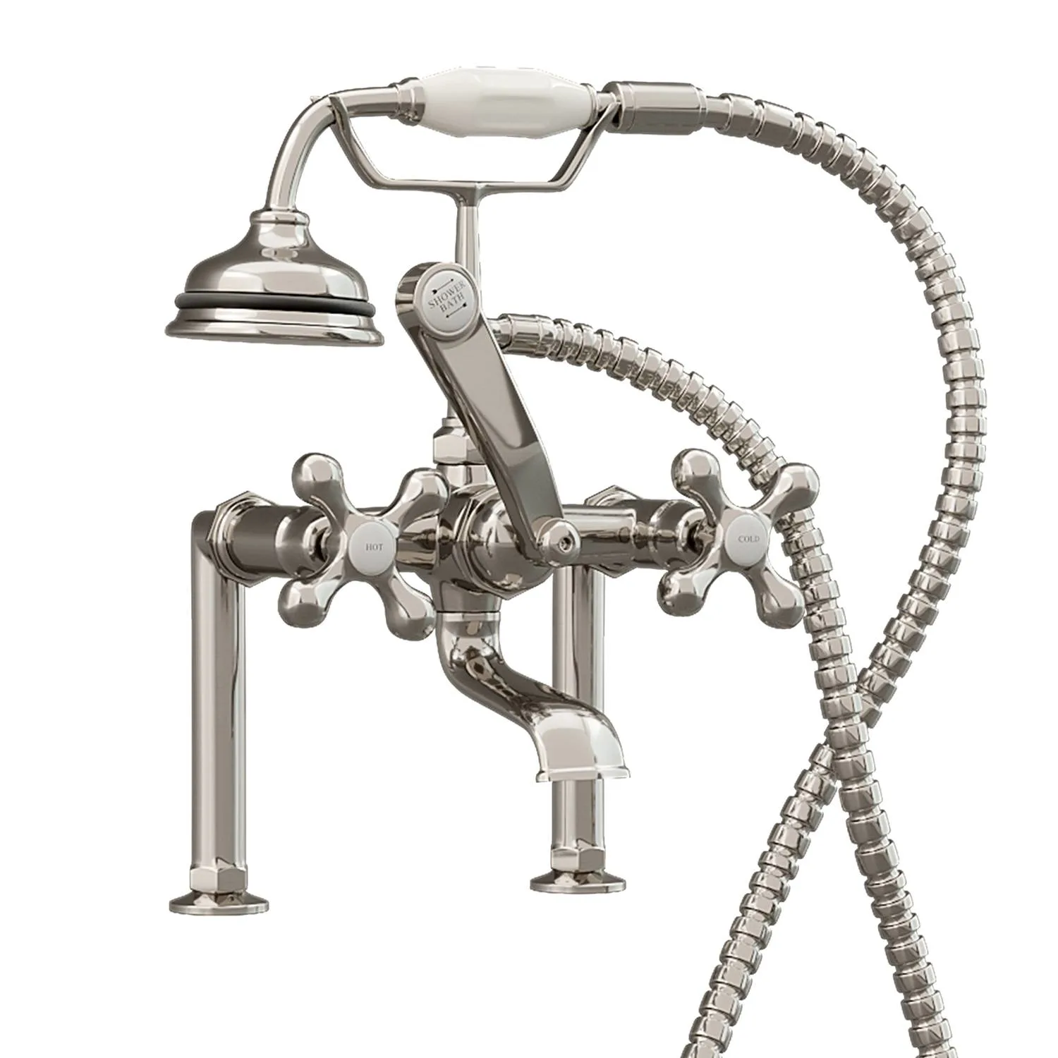 Cambridge Plumbing 13 Inch Deck Mount With Shower British Telephone Faucet - image 2