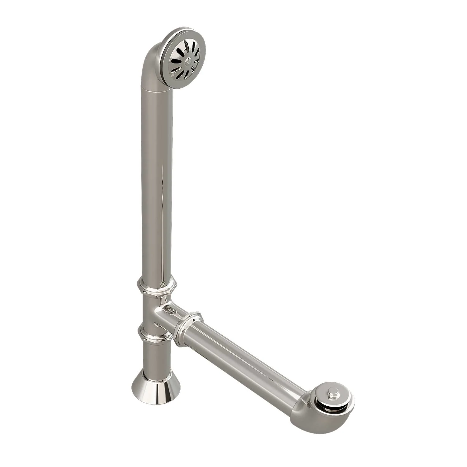 Cambridge Plumbing 28 Inch Lift & Turn With Overflow Assembly Bathtub Drain - image 2