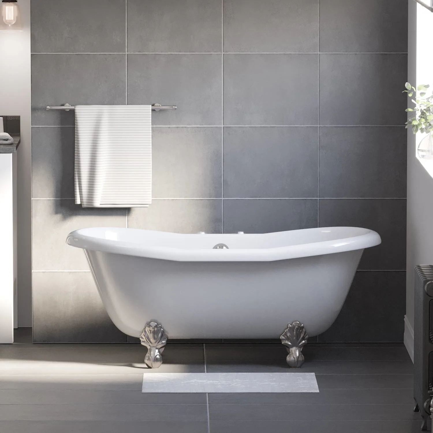 Cambridge Plumbing 68 Inch Clawfoot Slipper USA Quality Bathtub - image 3