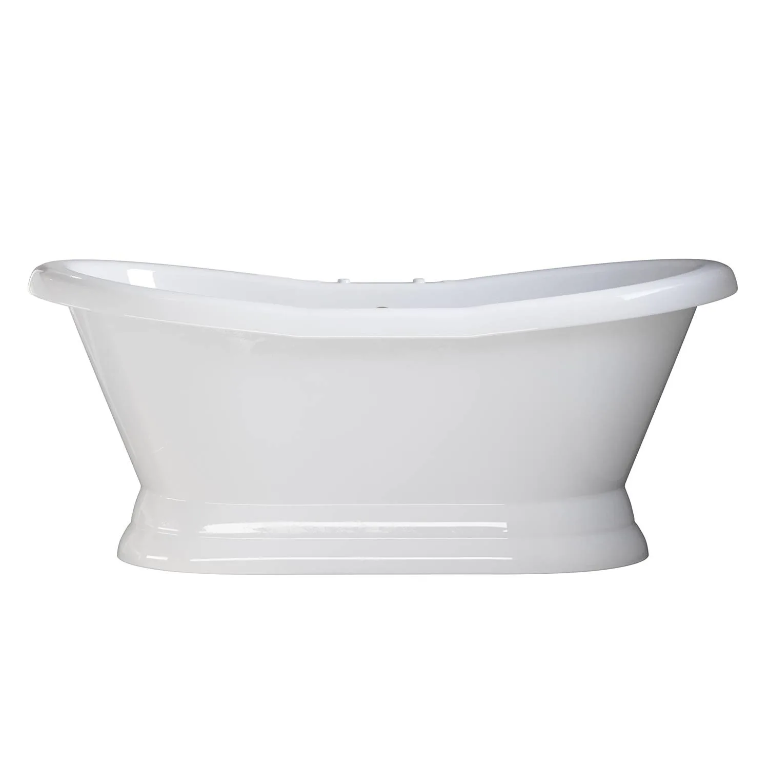 Cambridge Plumbing 68 Inch Pedestal Slipper USA Quality Bathtub