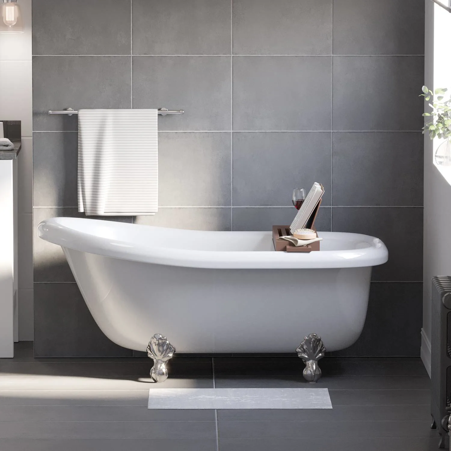 Cambridge Plumbing 60 Inch Clawfoot Slipper USA Quality Bathtub - image 3