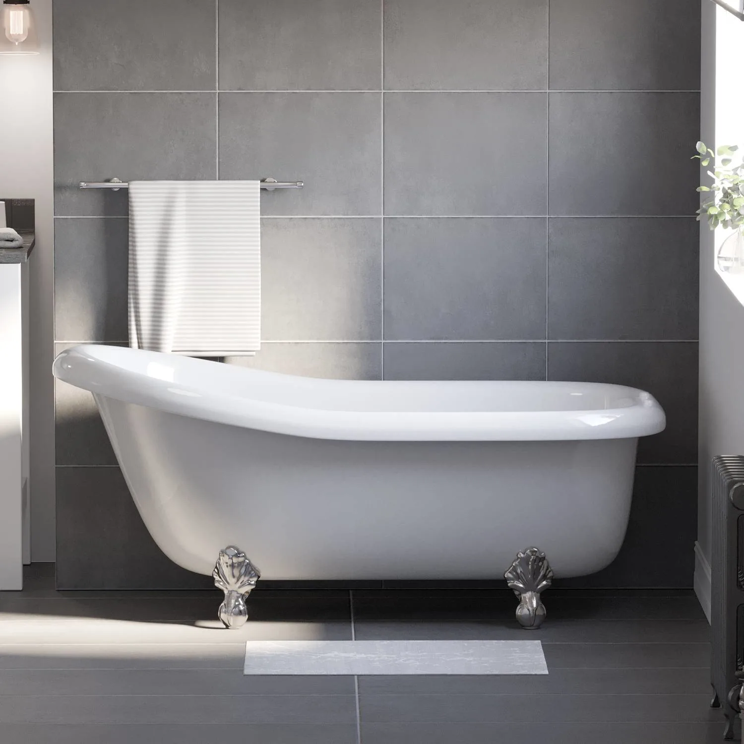 Cambridge Plumbing 66 Inch Clawfoot Slipper USA Quality Bathtub - image 3