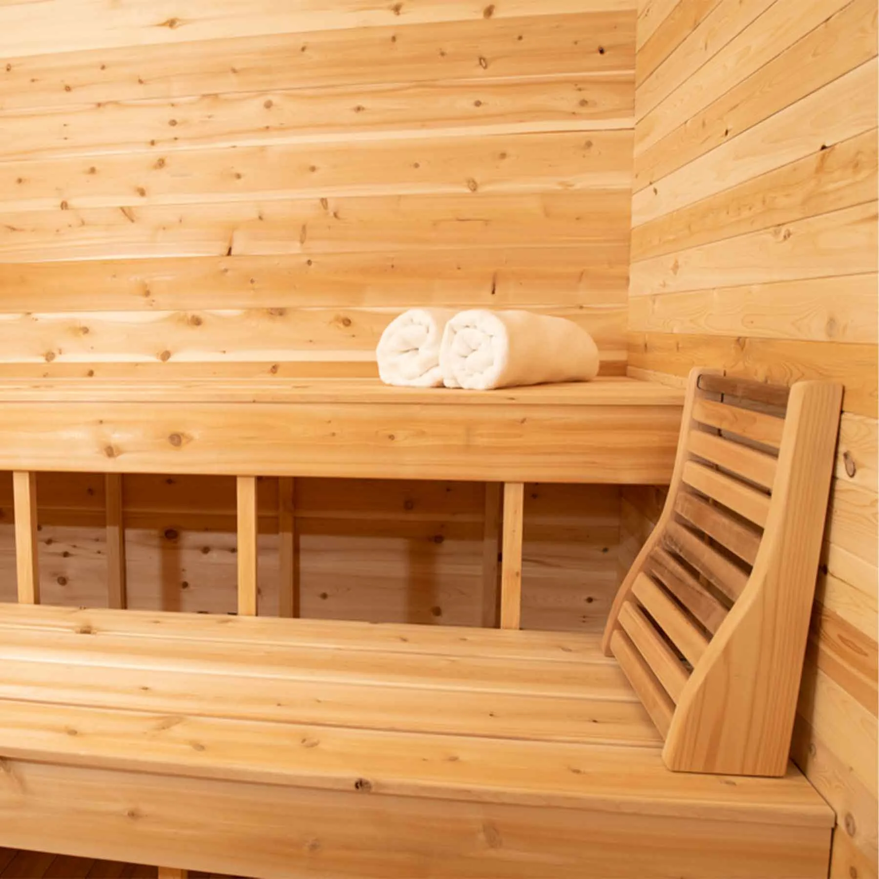 Dundalk CTC Luna 3 Person 6 kW White Cedar Barrel Sauna - image 7