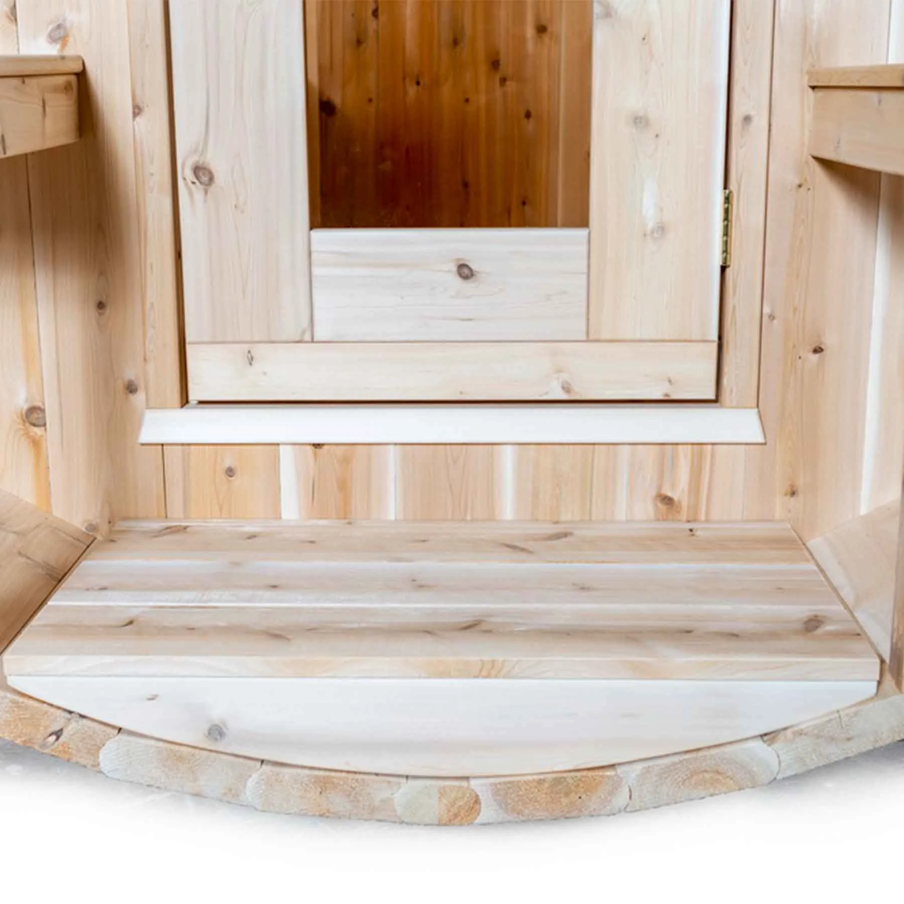 Dundalk CTC Serenity 4 Person 6 kW White Cedar Barrel Sauna - image 8