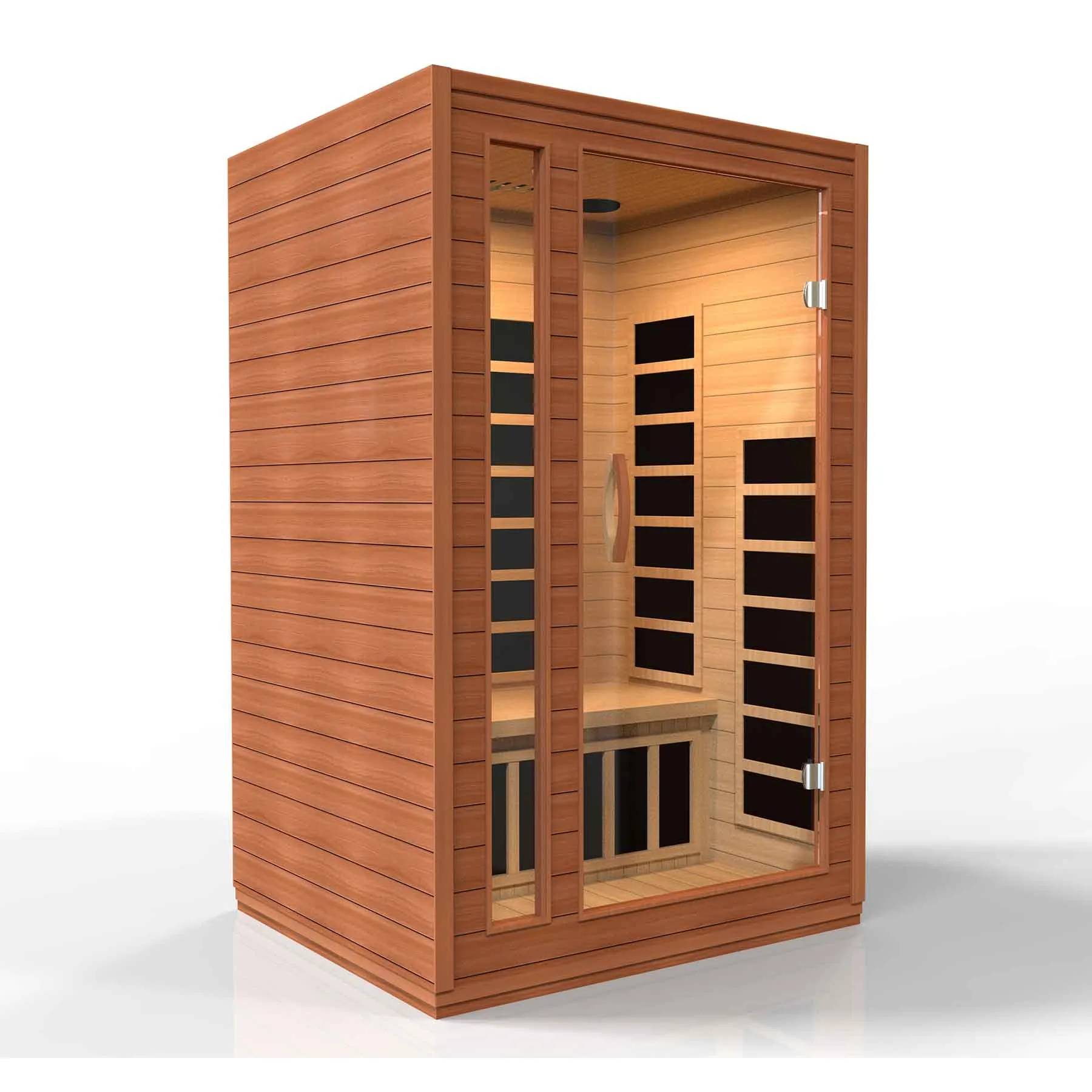 Dynamic Cordoba 2 Person Low EMF Hemlock Indoor Infrared Sauna - image 3